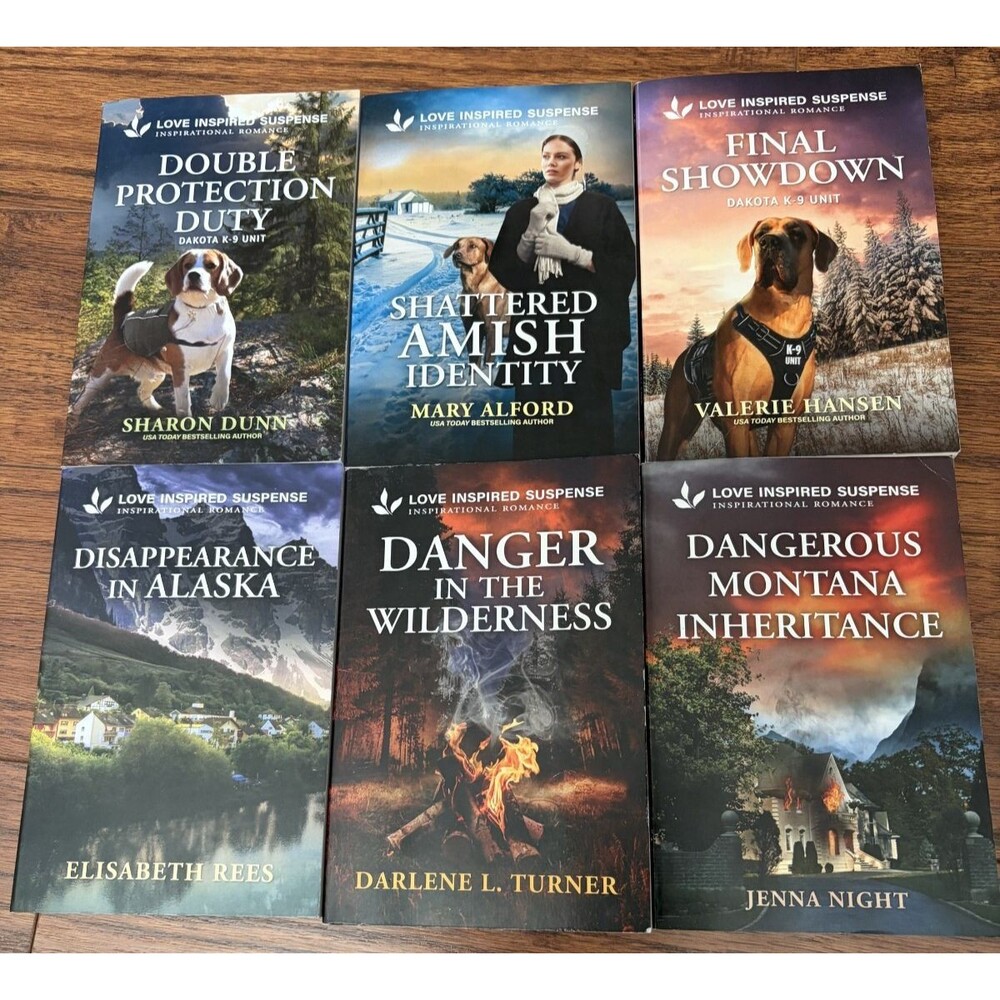 Lot of 6 Harlequin Love Inspired Suspense Romance Paperback Books November 2025